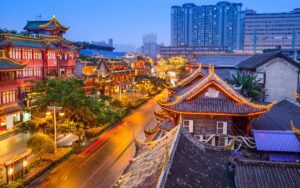 YouTubeで中国ドラマを見るイメージの中国の街並み